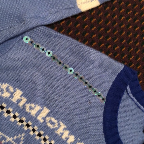 Hooked Up Brand Hanukkah Dreidel Sweater-L - Picture 7 of 16